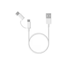 XIAOMI 2-in-1-USB- Cable (Micro-USB auf Typ C), 100 cm, weiß