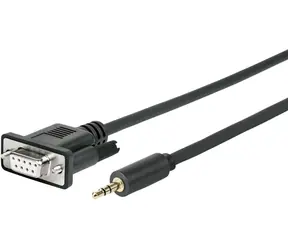 VivoLink Pro 3,5-mm-Klinkenstecker auf VGA-9-Pin-Kabel, MF, 25 m, 24 AWG, doppelt geschirmt, vergoldeter Stecker