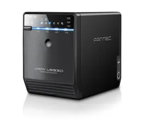 Fantec QB-35US3-6G schwarz / externes Gehäuse für 4X 3,5" SATA HDD / USB 3.0 & eSATA
