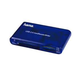 HAMA Speicherkartenleser „35 in 1“ Blau / USB 2.0