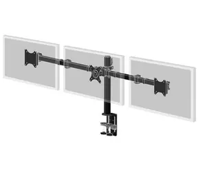 IIYAMA 3-armiger Halter für 3 Monitore 10" - 27" / Tragkraft 10kg pro Monitor / VESA 75x75 & 100x100