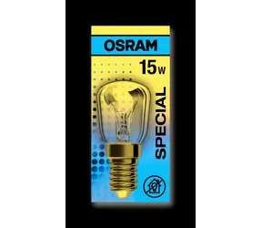 OSRAM Backofenlampe 15W E14 / 85lm / 2700K / 1000h / 230V / noDIM / E / Klarglas 