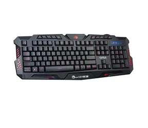 Marvo K636 Gaming-Tastatur schwarz / LED-Hintergrundbeleuchtung / 114 Tasten / Anti-Ghosting / USB / US / 1,5 m