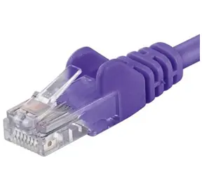 PremiumCord UTP CAT6 0,5m / Patchkabel / RJ45-RJ45 / lila