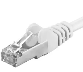 PremiumCord SFTP CAT6A 1,5m weiß / Patchkabel / RJ45-RJ45