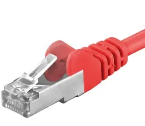 PremiumCord SFTP CAT6A 3M rot / Patchkabel / RJ45-RJ45