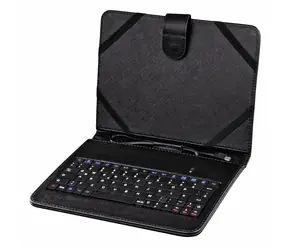 HAMA Hülle mit integrierter Tastatur für Tablet 8" schwarz / integrierte Tastatur / OTG / integrierter Ständer / USB