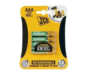 JCB RTU NiMH AAA (R03) 900 mAh Blisterpackung, 4 Stück