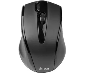 A4Tech G9-500F-1 Schwarz / Kabellose optische Maus / 2000 DPI / 2,4 GHz / V-Track / 4 Tasten / Rechtshänder / Nano-USB / 10 m