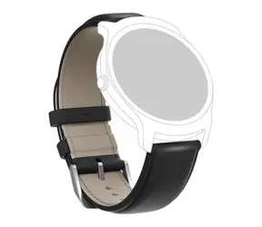 TicWatch Leather Watch Strap BK / Ersatzarmband / Leder / schwarz
