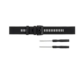 Tactical Silikonarmband für Garmin Fenix5 (22 mm Garmin QuickFit) schwarz