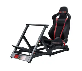 Next Level Racing GTtrack Racing Simulator Cockpit / Renncockpit / voll verstellbar / Vierpunkt-Renngurt