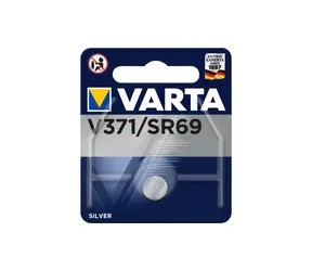 Varta V371 Knopfbatterie SR69 / 1,55V / 44 mAh / Silberoxid / 1 Stück / im Blister 