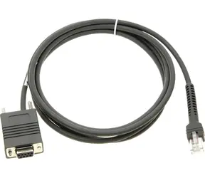 ZEBRA RS232-Verbindungskabel / DB9pin F / Stromanschluss / TxD auf PIN 2 / TTL / gerade / 2,1m