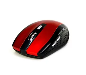 Media-Tech RATON PRO rot / kabellose optische Maus / 1200 CPI / 2,4 GHz / 5 TL. + Rad / 2x AAA