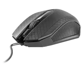 Tracer CLICK schwarz / optische Maus / 1000 DPI / USB / 3 TL. + Rad / 2 m
