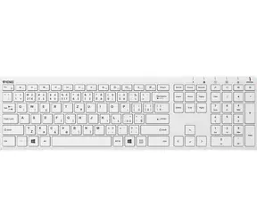 YENKEE Trim weiße kabellose Tastatur / 2,4 GHz / 230 mAh