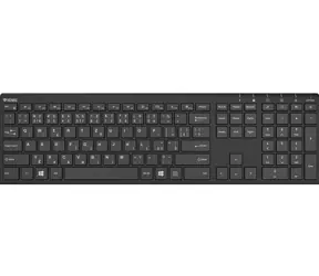 YENKEE Trim schwarz / Kabellose Tastatur / 2,4 GHz / 230 mAh