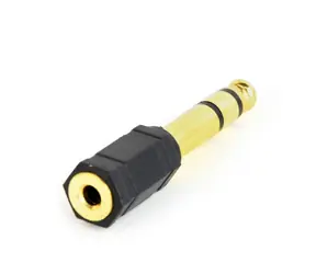 Gembird Audio-Adapter Klinke 6,35 mm (M) auf Klinke 3,5 mm (F) / Schwarz