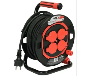 YATO YT-81052 Verlängerungstrommel / 230V / 16 A / Anzahl Steckdosen 4 / Steckdose E|F / Länge 20m / IP44