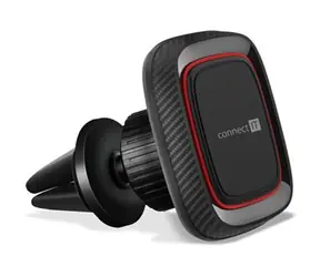 Connect IT InCarz 4Strong360 CARBON rot / Magnetische Autohalterung / universal / 4 Magnete / Restposten