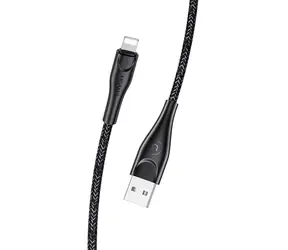USAMS SJ397 U41 Geflochtenes Datenkabel 3M Lightning schwarz