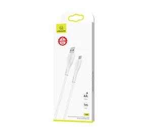 USAMS SJ375 Schnellladekabel 4A microUSB, 1 m, weiß