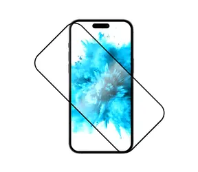 FIXED Full-Cover Schutzglas aus gehärtetem Glas für Samsung Galaxy A51 schwarz / Verklebung über das gesamte Display