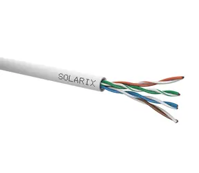 Solarix Installationskabel CAT5E 305m grau / Inneninstallation / PVC-Mantel / ungeschirmt / Box