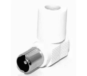 PremiumCord TV-Antennenstecker IEC abgewinkelt-M, 75 Ohm