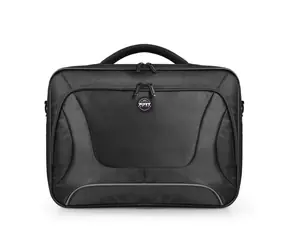 PORT DESIGNS COURCHEVEL Clamshell 17,3" schwarz / Tasche für 17,3" Laptop und 10,1" Tablet