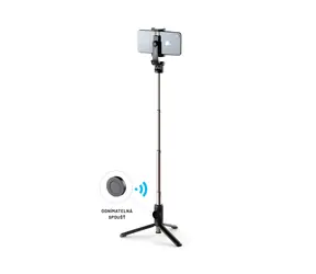 FIXED Snap Selfie-Stick mit Stativ und kabellosem Auslöser schwarz / 3|4"-Gewinde 