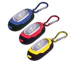 Solight WL114 LED-Taschenlampe mit Karabiner / 3x LED / 2x CR2032 im Lieferumfang enthalten