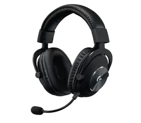 Logitech G Pro X schwarz / Gaming-Headset / abnehmbares Mikrofon / 50-mm-Treiber / 3,5-mm-Buchse / externe USB-Soundkarte