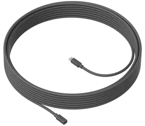 Logitech Verlängerungskabel für MeetUp-Mikrofon / Kabellänge 10 m / schwarz