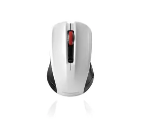 Modecom MC-WM9.1 schwarz-weiß / kabellose optische Maus / 1600DPI / USB / 4 Tasten