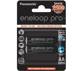 Panasonic Eneloop Pro Akku AA 2500mAh / 2 Stück / Blisterverpackung