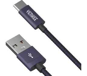 YENKEE YCU 301 Kabel USB 2.0 auf USB-C lila / MM / Länge 1 m / 480 Mbs / 3A