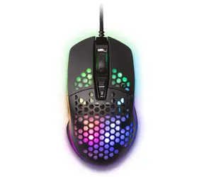 YENKEE Shotgun schwarz / Gaming-Maus / Optisch / 6400 DPI / 7 programmierbare Tasten / USB / 1,7 m