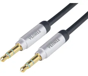 YENKEE YCA 202 Stereo-Audio-AUX-Kabel mit 3,5-mm-Klinkenstecker / 2x 3,5-mm-Klinkenstecker MM / 2 m