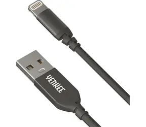 YENKEE YCU 612 USB 2.0 auf Lightning Kabel schwarz / Länge 2m / 2,4A