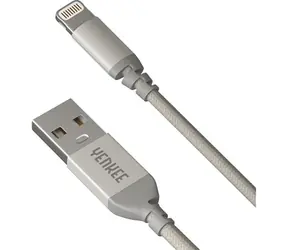 YENKEE YCU 612 USB 2.0 auf Lightning Kabel silber / Länge 2m / 2,4A