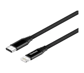 YENKEE YCU 631 USB-C auf Lightning Kabel schwarz / Länge 1m / 3A