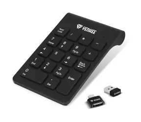 YENKEE YKB 4020 Schwarz / Kabellose Zifferntastatur / 2,4 GHz 
