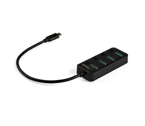 StarTech USB-A Hub 4 Ports schwarz / 4X USB-A / 5 Gbs