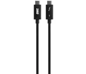 OWC -Kabel Thunderbolt 3 (1 m) schwarz / 2x USB 3.0 Typ-C (männlich) mit TB3-Unterstützung