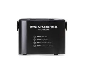 70mai Luftkompressor schwarz / tragbarer Autokompressor / 39 l-min / 30 PSI / 3,7 m Kabel / 12 V