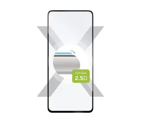 FIXED Full-Cover Schutzglas aus gehärtetem Glas für XIAOMI POCO X3 schwarz / Verklebung über das gesamte Display
