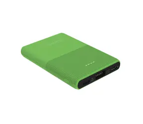 Terratec Powebank P50 grün / 5000 mAh / 5V / 2,1A / 1x Micro-USB (Eingang) / 1x USB-C / 1x USB-A