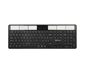 Powerton SolarSlim CZ schwarz / kabellose Tastatur / 2,4 GHz / Bluetooth / CZ -Layout